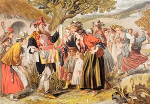 Autolycus canta en El cuento de invierno, Acto IV, Escena III, de 